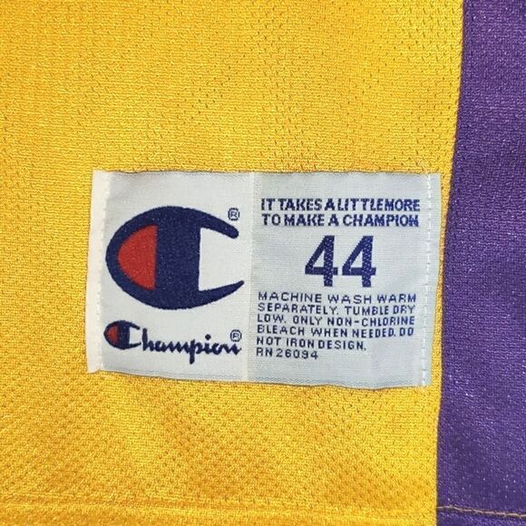 VINTAGE #41 GLEN RICE LOS ANGELES LAKERS NBA CHAMPION JERSEY 44 LARGE - Picture 5 of 9